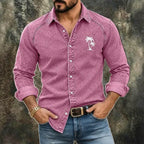 Patchwork Embroidered Denim Shirt — unified background