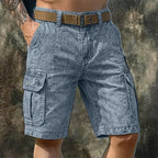 Washed Cargo Shorts — unified background