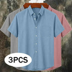 Washed Short-Sleeve Shirt — unified background