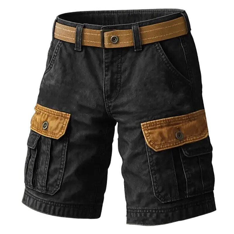 Color-Block Cargo Shorts