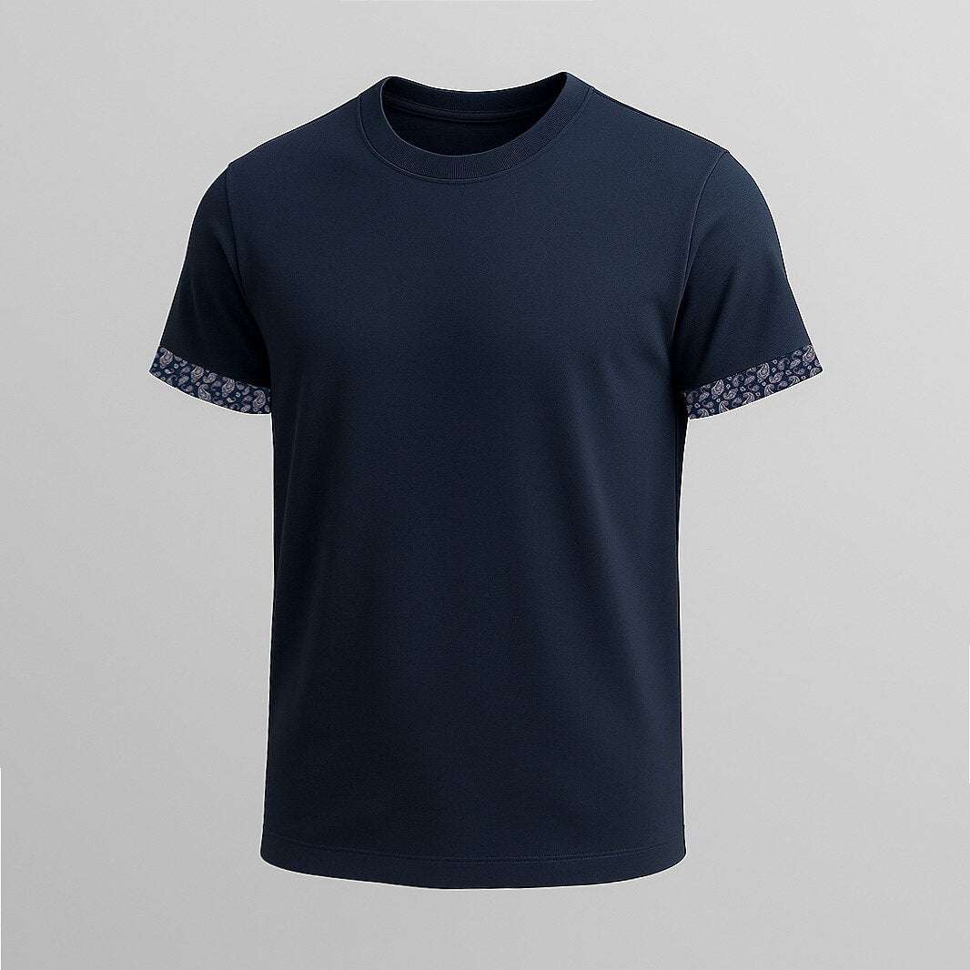 100% Cotton Crew Neck T-Shirt - oukumen