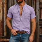 Washed Short-Sleeve Shirt