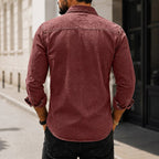 Washed Long-Sleeve Denim Shirt