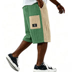 Patch-Pocket Corduroy Shorts