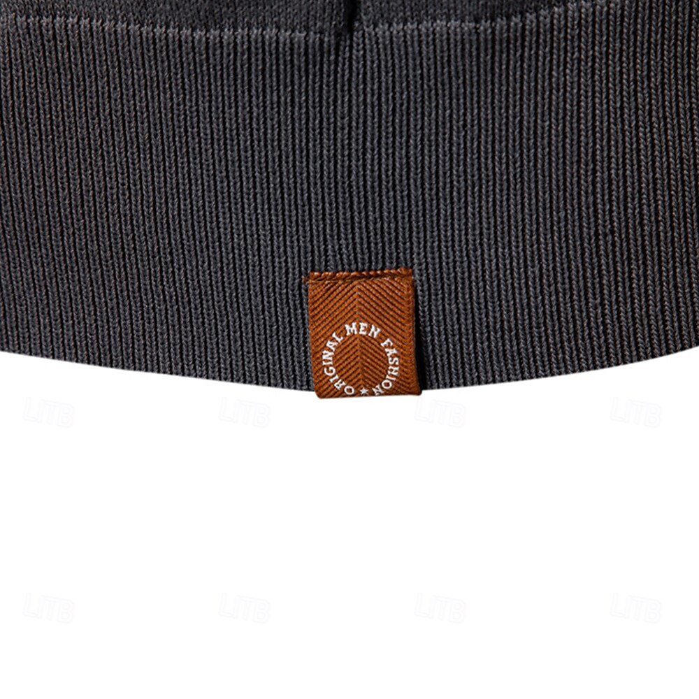 Classic Textured Knit Quarter-Zip Polo