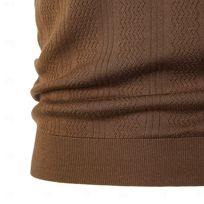 Premium Lyocell Textured Knit Polo