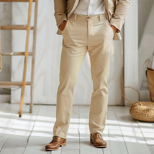 Dress Pants Chinos Pocket - oukumen