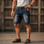 Acid-Wash Shorts