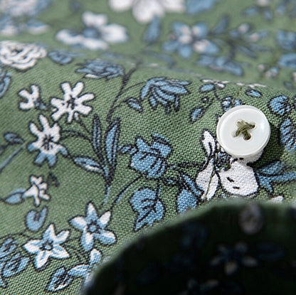 100% Cotton Floral Vine Oxford Shirt