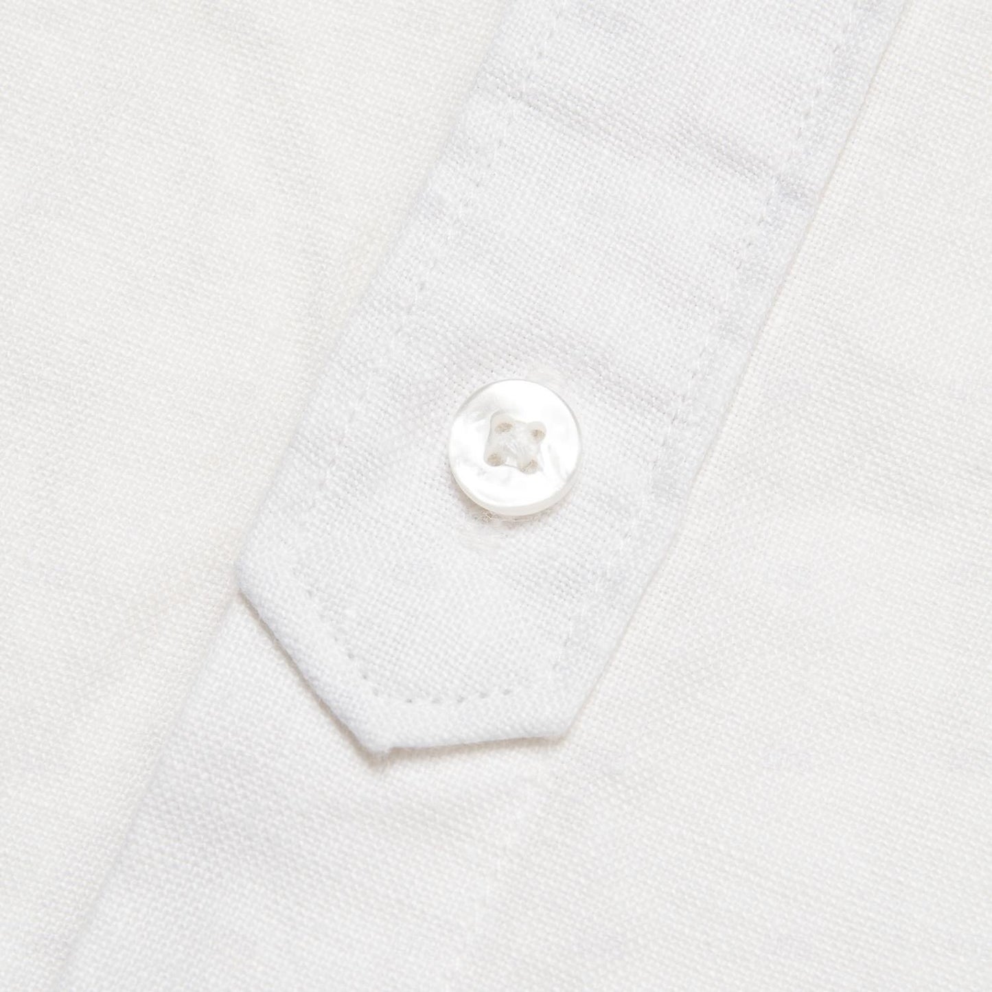 100% Linen Fold-over Collar Casual Shirt - oukumen