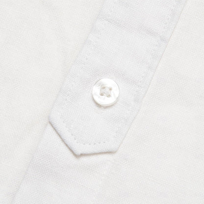 100% Linen Fold-over Collar Casual Shirt - oukumen