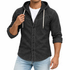 Patchwork Acid-Wash Denim Shirt