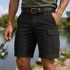 Elastic-Waist Cargo Shorts
