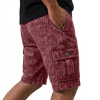 Acid-Wash Cargo Shorts