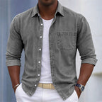 Acid-Wash Long-Sleeve Shirt