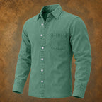 Washed Long-Sleeve Denim Shirt