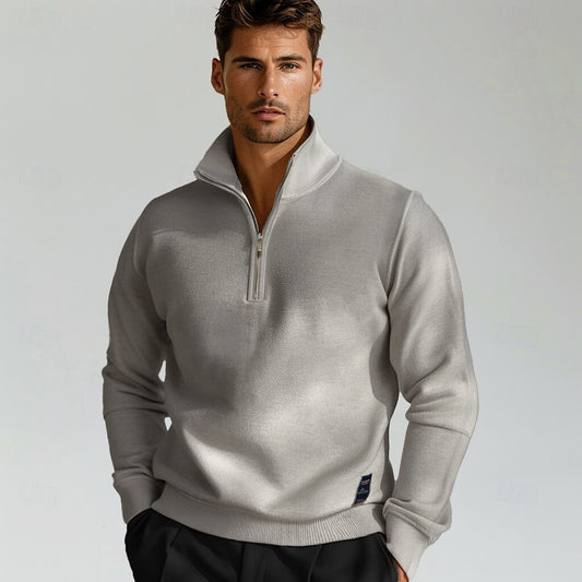 Half Zip Knitwear Pullover Sweater - oukumen