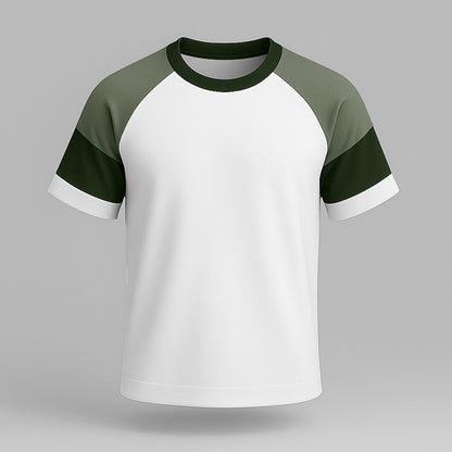 100% Cotton Color Block T-Shirt - oukumen