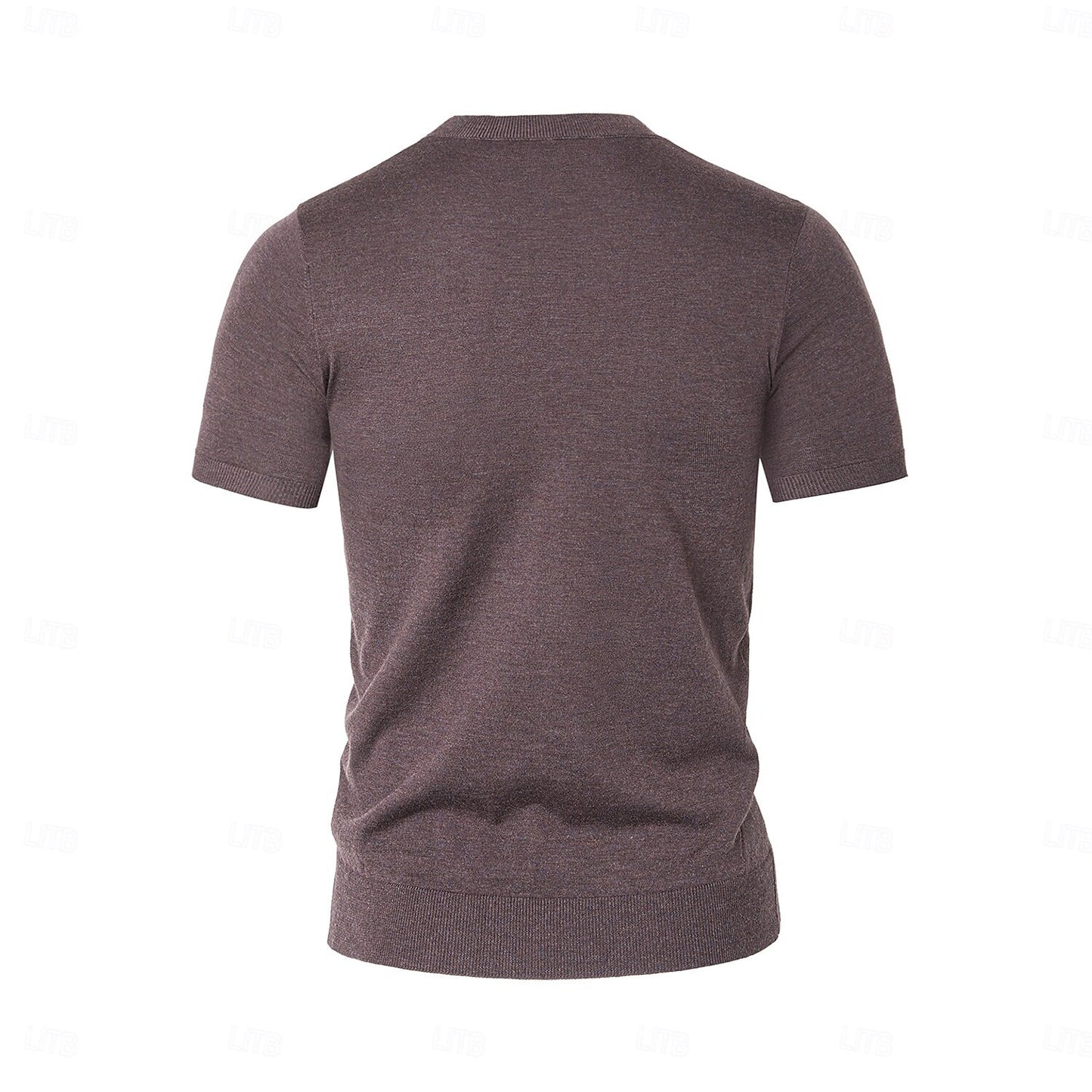 Premium Wool Blend Mock Neck Tee