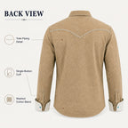 Acid-Wash Long-Sleeve Denim Shirt
