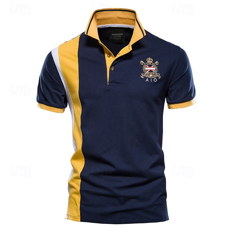 Cotton Short Sleeve Embroidered Polo