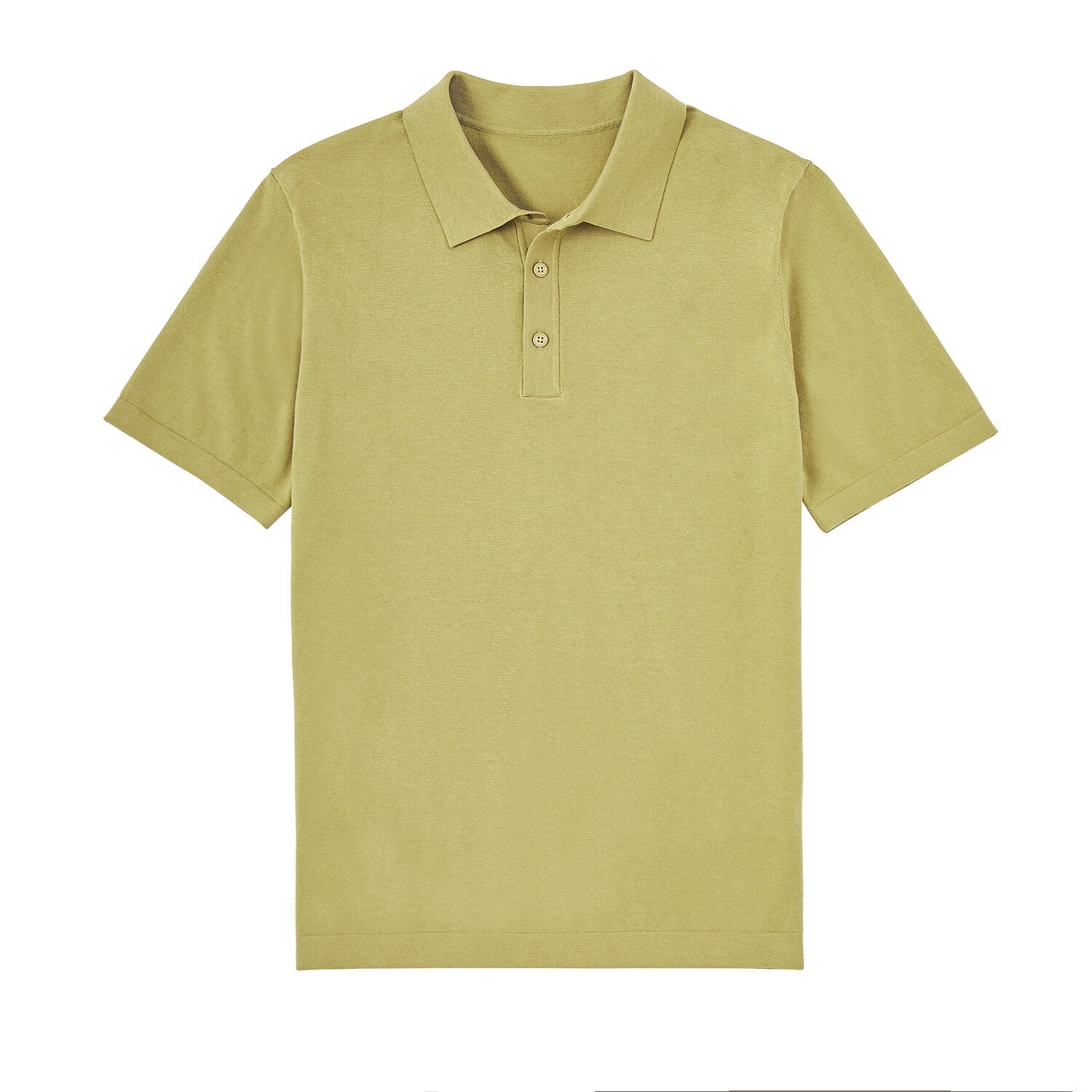 Linen silk Polo Knit Sweater - oukumen