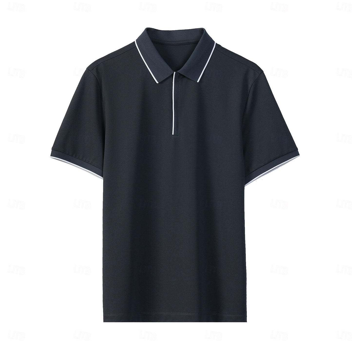 Cotton-Silk Quarter-Zip Polo