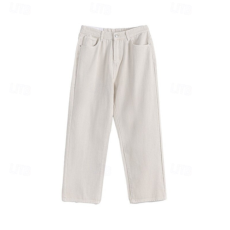 100% Cotton Straight Leg Chino Pants