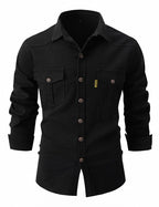Acid-Wash Long-Sleeve Shirt