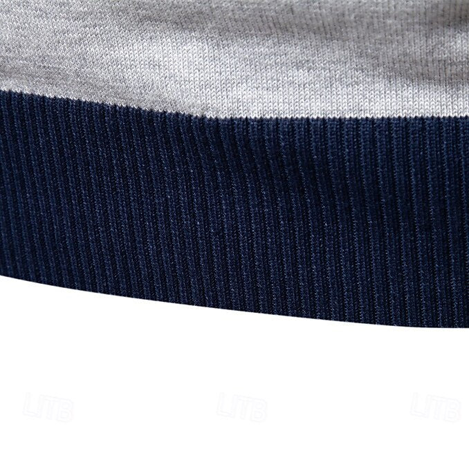 Knit Color 
Half Zip Knitwear - oukumen