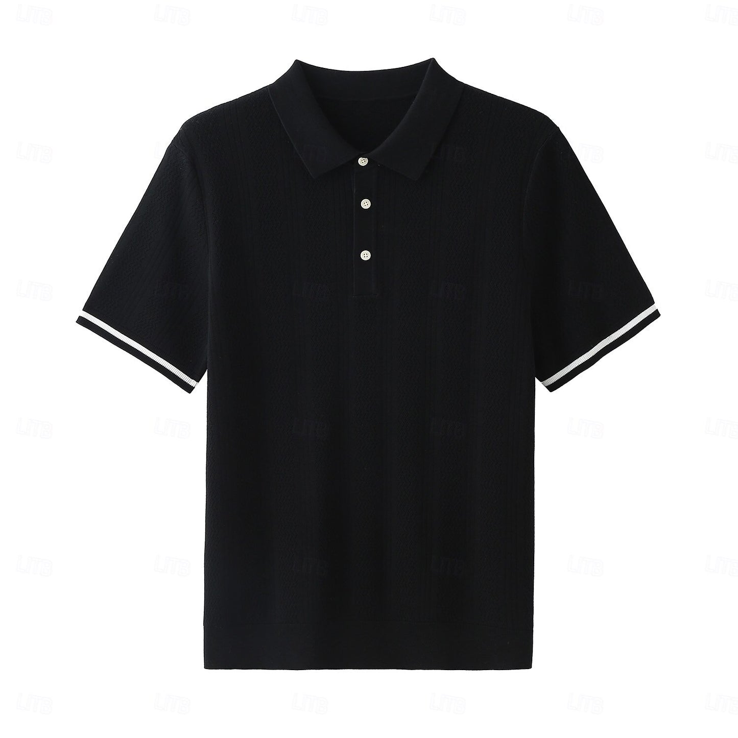 Premium Lyocell Textured Knit Polo