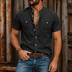 Washed Short-Sleeve Shirt
