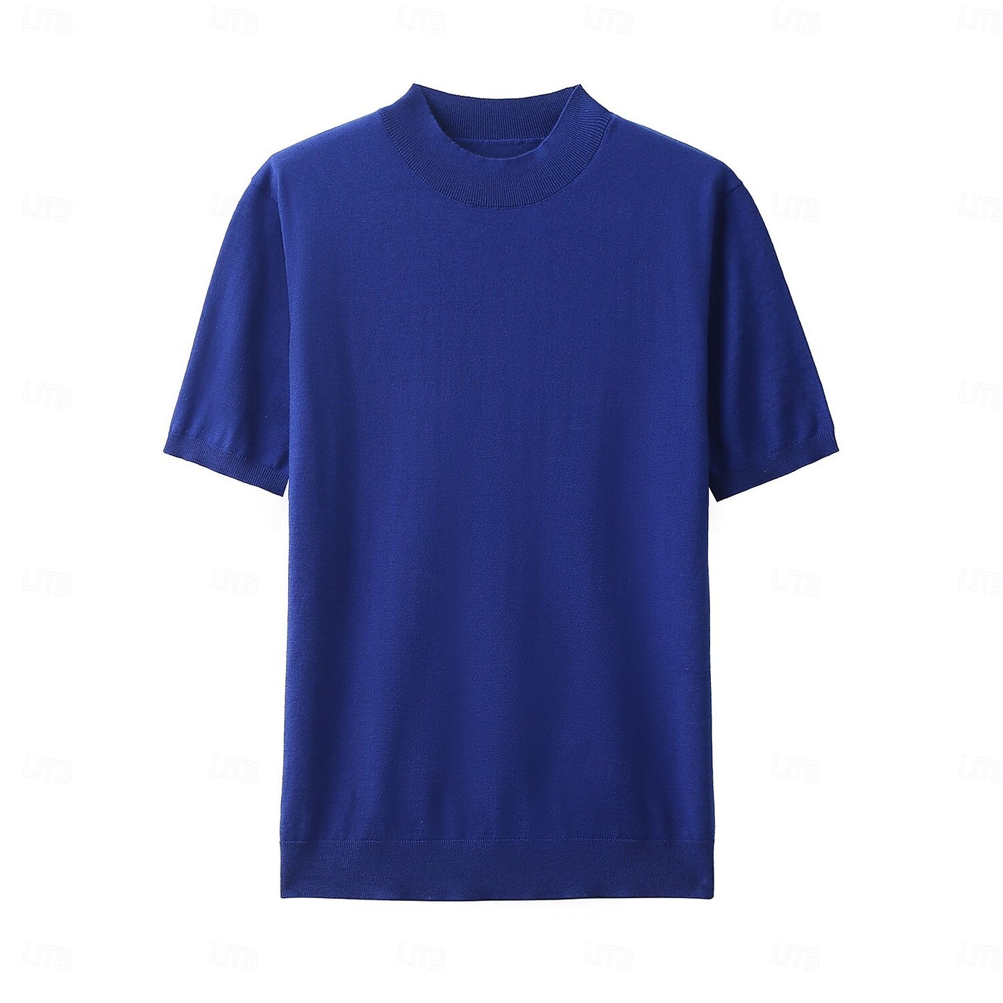 Premium Wool Blend Mock Neck Tee