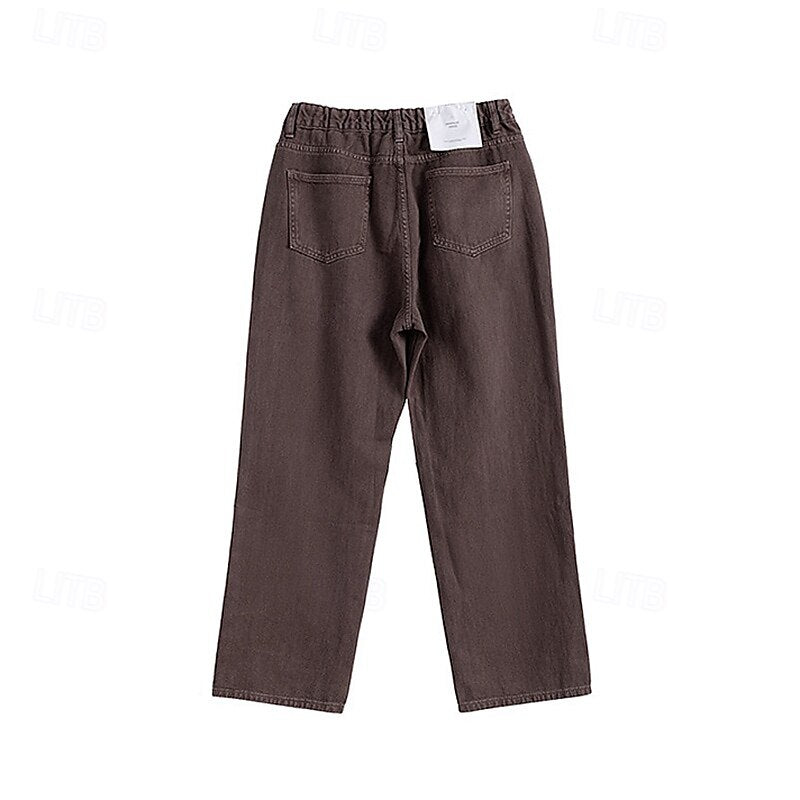 100% Cotton Straight Leg Chino Pants