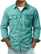 Long-Sleeve Denim Shirt
