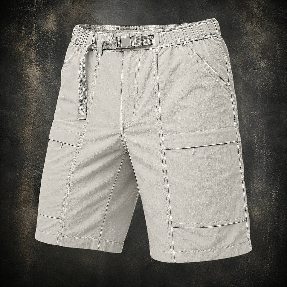 Zip-Pocket Cargo Shorts