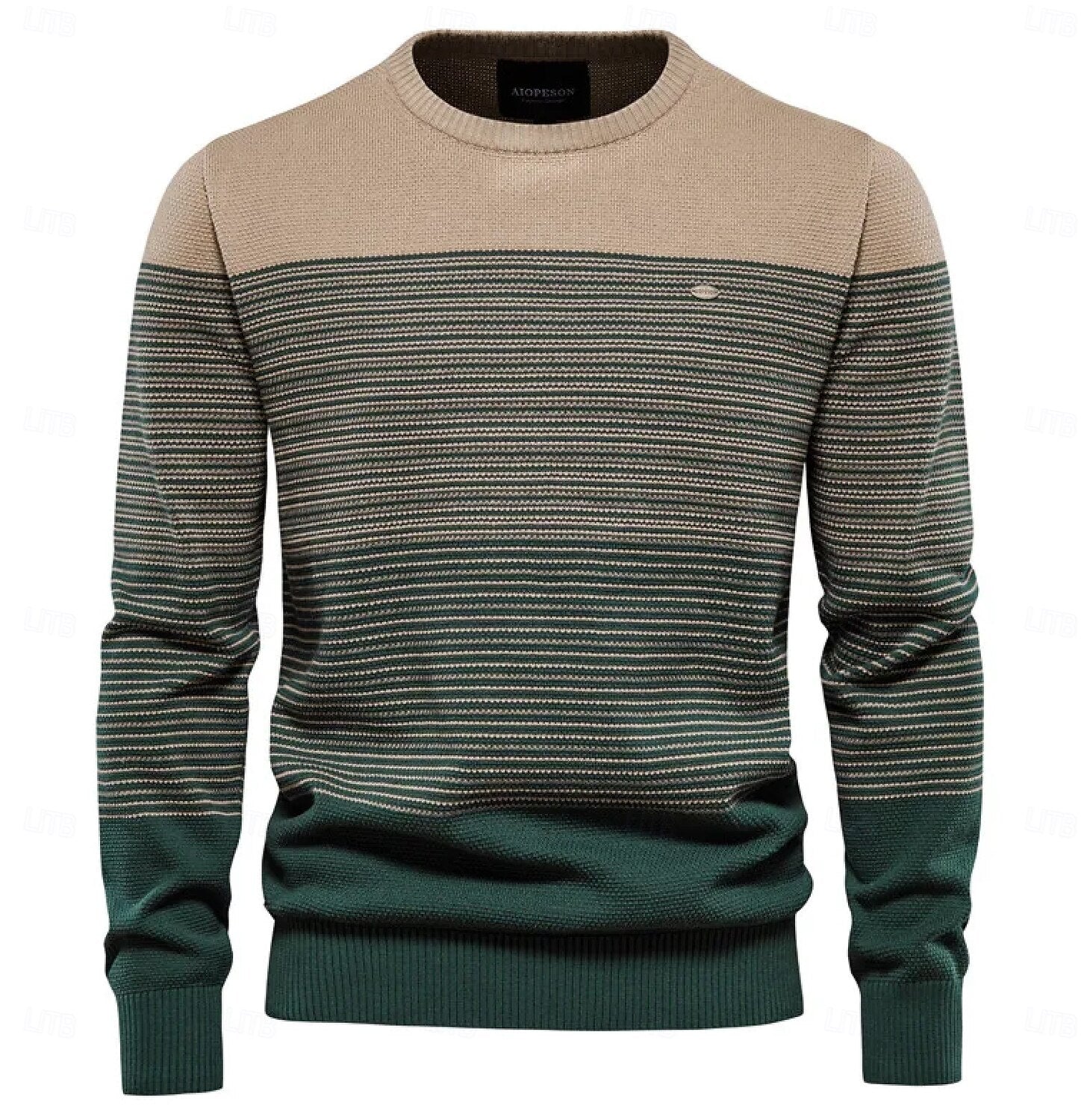 Crew Neck Knitwear Knit Pullover Sweater Jumper - oukumen