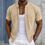 Washed Short-Sleeve Shirt