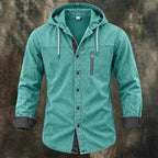 Color-Block Garment-Dyed Shirt