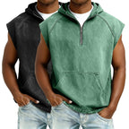 Acid-Wash Zip T-Shirt