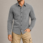 Washed Long-Sleeve Denim Shirt
