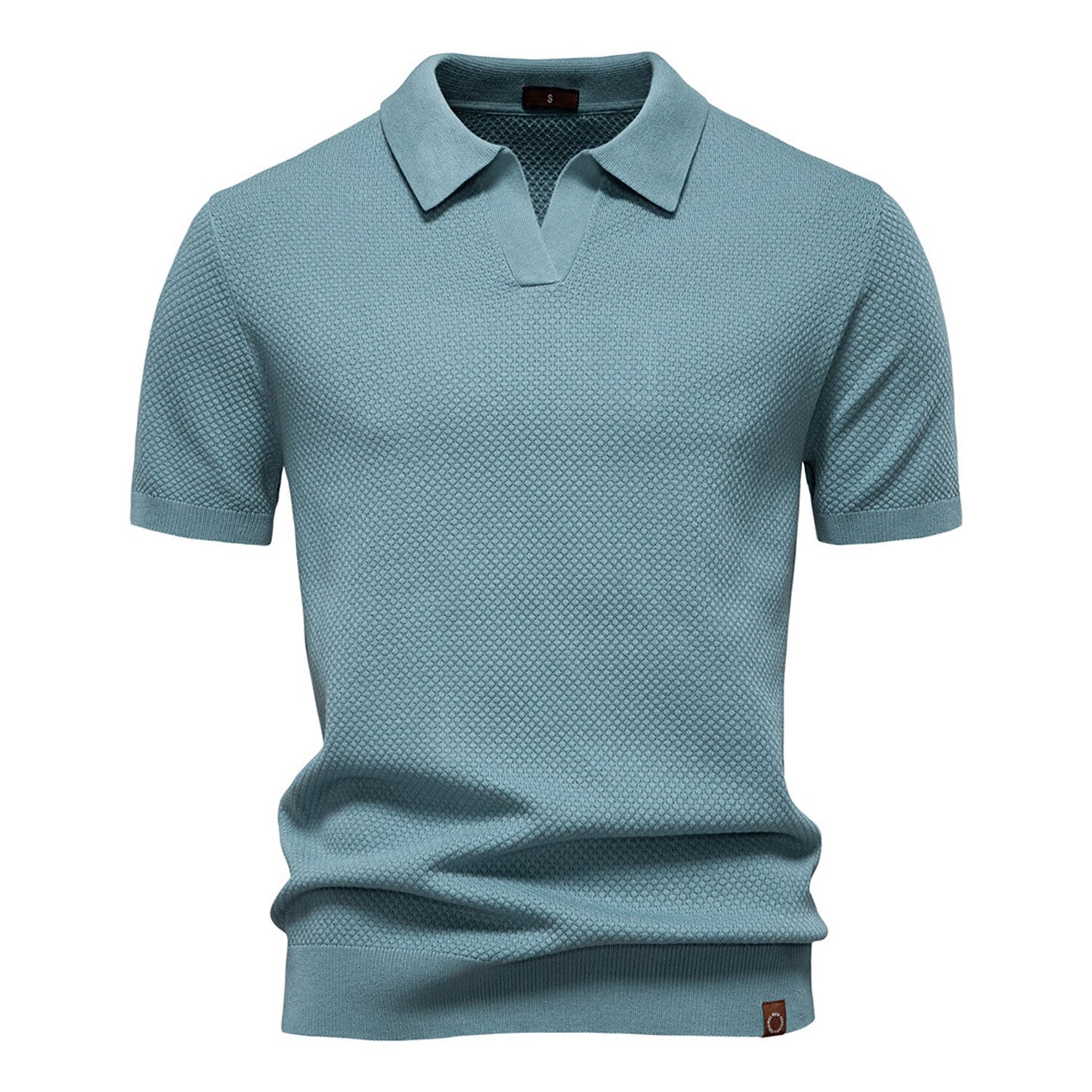Business Casual Knitted Johnny collar Polo