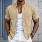 Washed Short-Sleeve Shirt