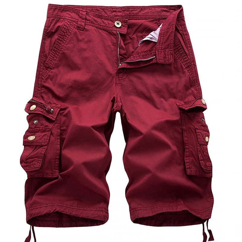 Drawcord-Hem Cargo Shorts