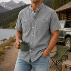 Washed Short-Sleeve Shirt
