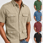Short-Sleeve Denim Shirt