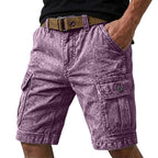 Acid-Wash Cargo Shorts
