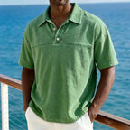 Acid-Wash Short-Sleeve Polo Shirt