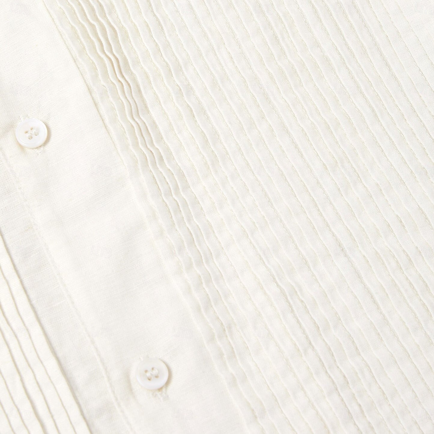 Cotton-Linen Pleated Shirt