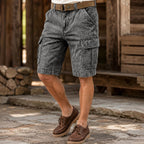 Acid-Wash Cargo Shorts